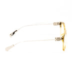 Kris Van Assche x Linda Farrow Yellow Eyeglasses