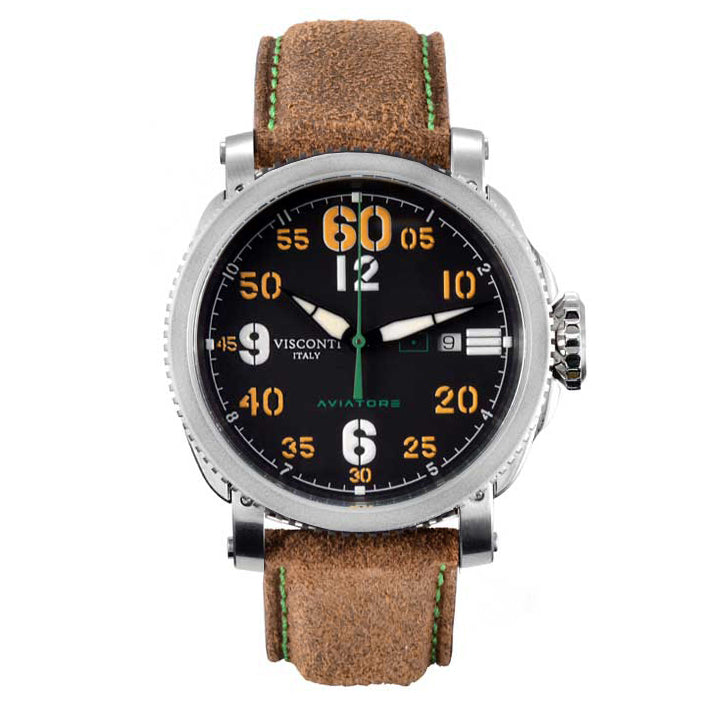 Visconti Men's Automatic Aviator SM79 Time Only Watch
