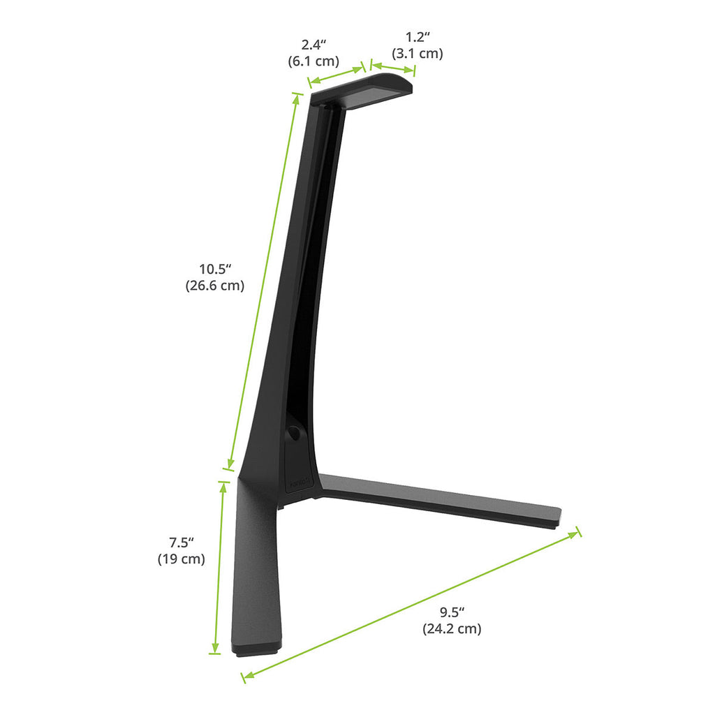 Kanto H3 Universal Desktop Headphone Stand with Adapter Holder