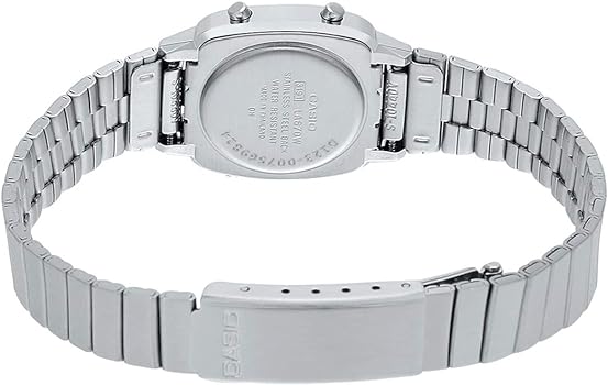 Casio Ladies Watch Digital Vintage Classic Flat Link Black