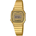 Casio Ladies Watch Digital Vintage Classic Flat Link Gold