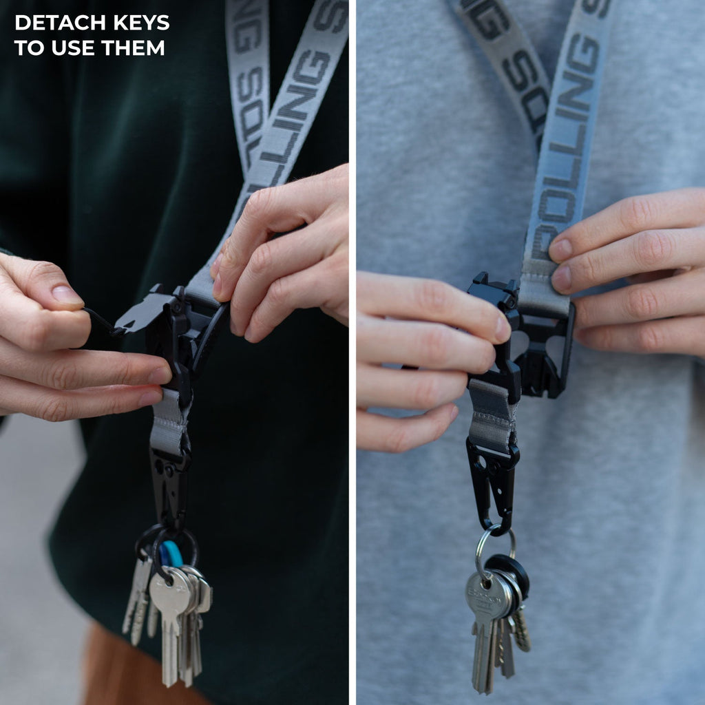 Rolling Square Lanyard - Digital ID & QR Lost Mode