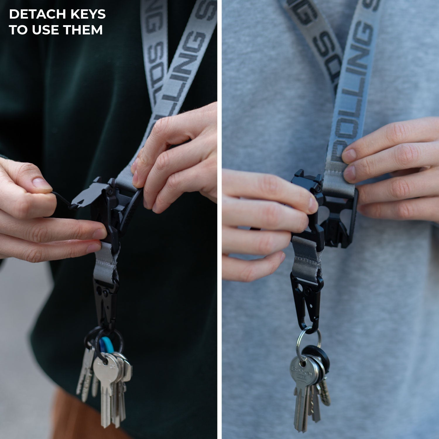 Rolling Square Lanyard - Digital ID & QR Lost Mode