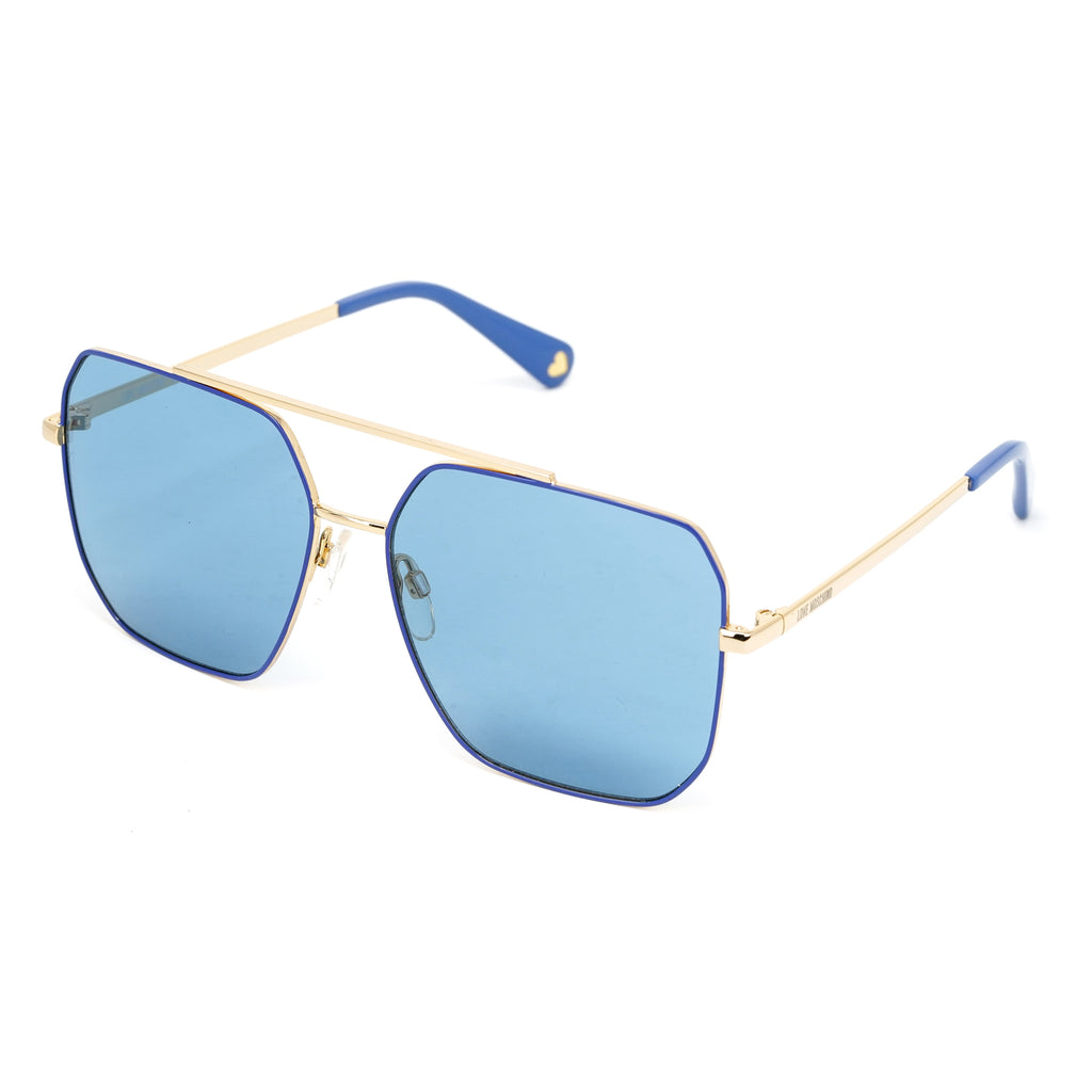 Love Moschino Women's Sunglasses Square Pilot Azure