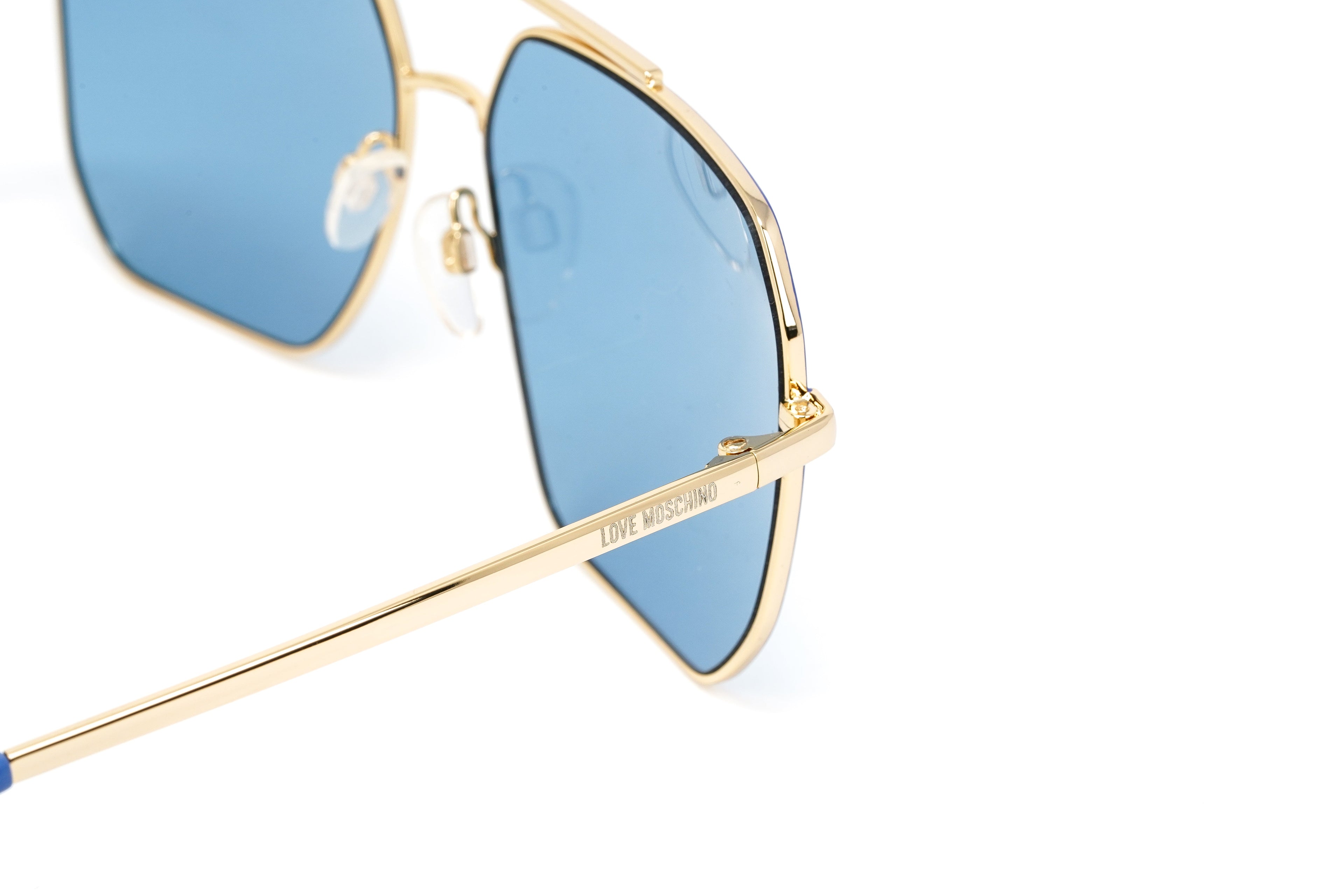 Love Moschino Women's Sunglasses Square Pilot Azure