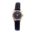 Casio Women’s Black Gold Leather Watch