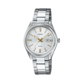 Casio Ladies' White Silver Date Watch