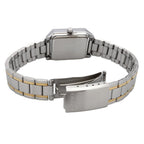 Casio Ladies Quartz Dress Watch 31mm Rectangular Two Tone Gold