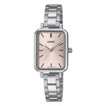 Casio Ladies Watch 21mm Slim Pink Rectangular