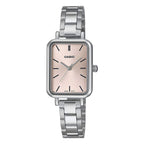 Casio Ladies Watch 21mm Slim Pink Rectangular