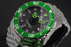 M2Z Men's Watch Diver 200 Bracelet Green