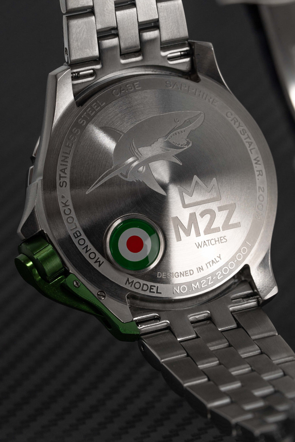 M2Z Men's Watch Diver 200 Bracelet Green