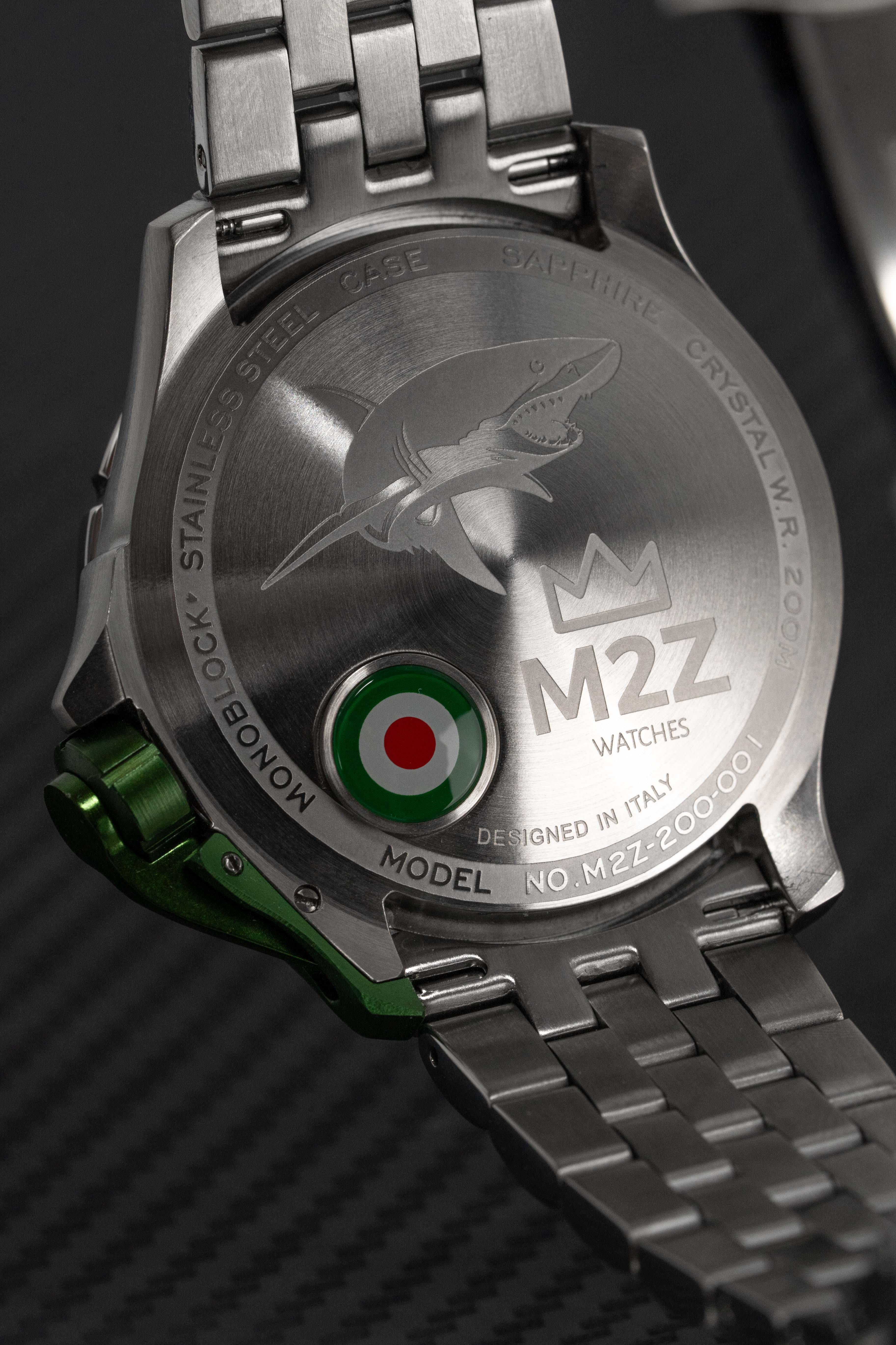 M2Z Men's Watch Diver 200 Bracelet Green