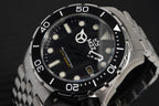 M2Z Men's Watch Diver 200 Bracelet Black