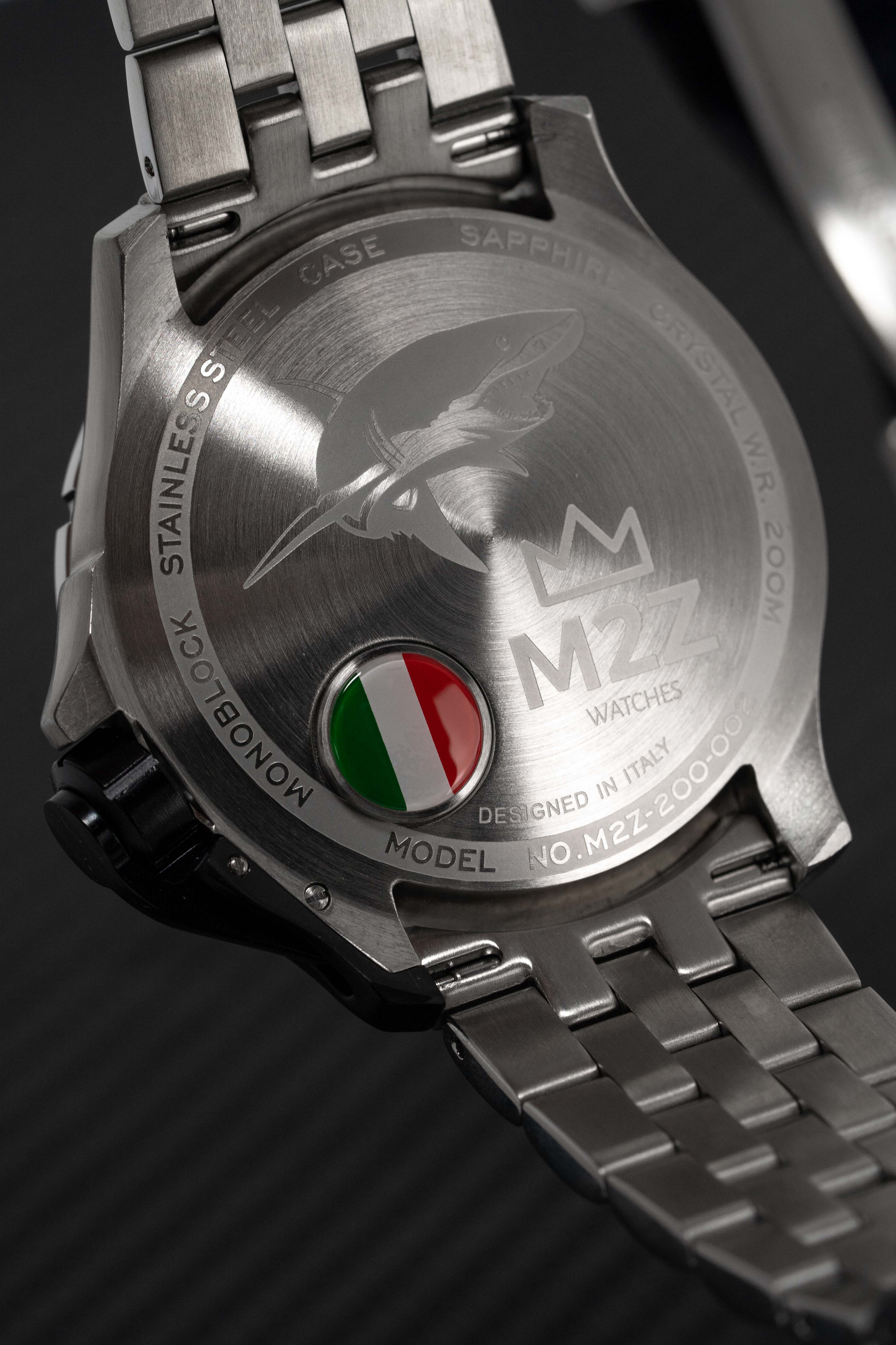M2Z Men's Watch Diver 200 Bracelet Black