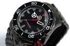 M2Z Men's Watch Diver 200 Plated Bracelet Black