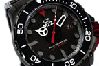 M2Z Men's Watch Diver 200 Plated Bracelet Black