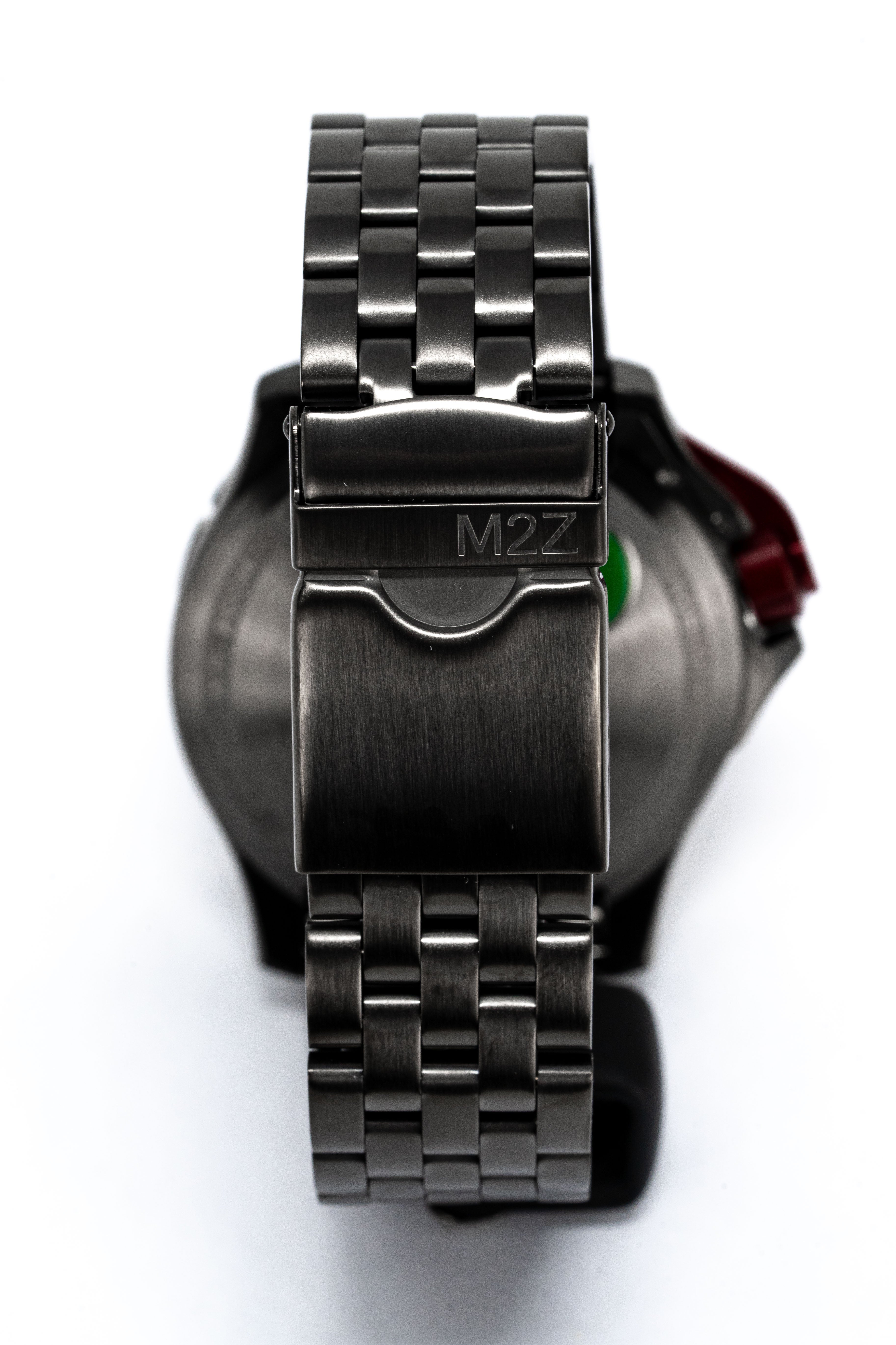 M2Z Men's Watch Diver 200 Plated Bracelet Black