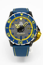M2Z Men's Watch Diver 200 Blue/Yellow