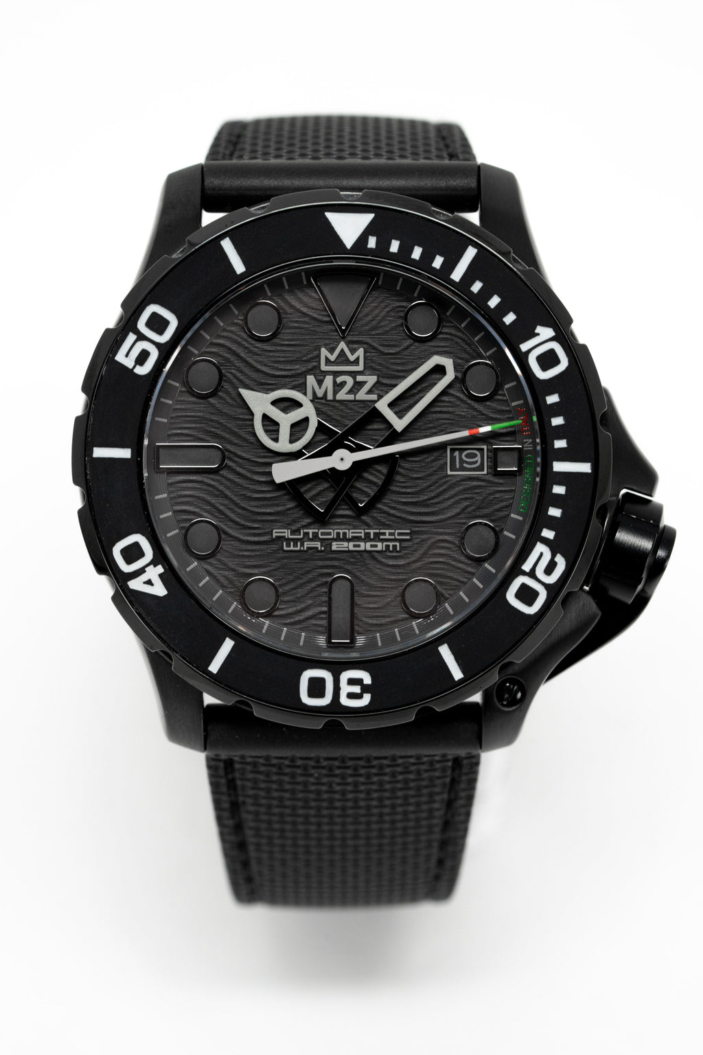 M2Z Men's Watch Diver 200 Black