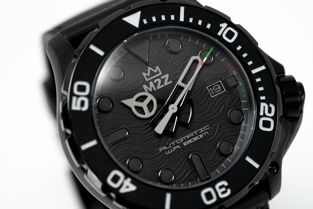 M2Z Men's Watch Diver 200 Black