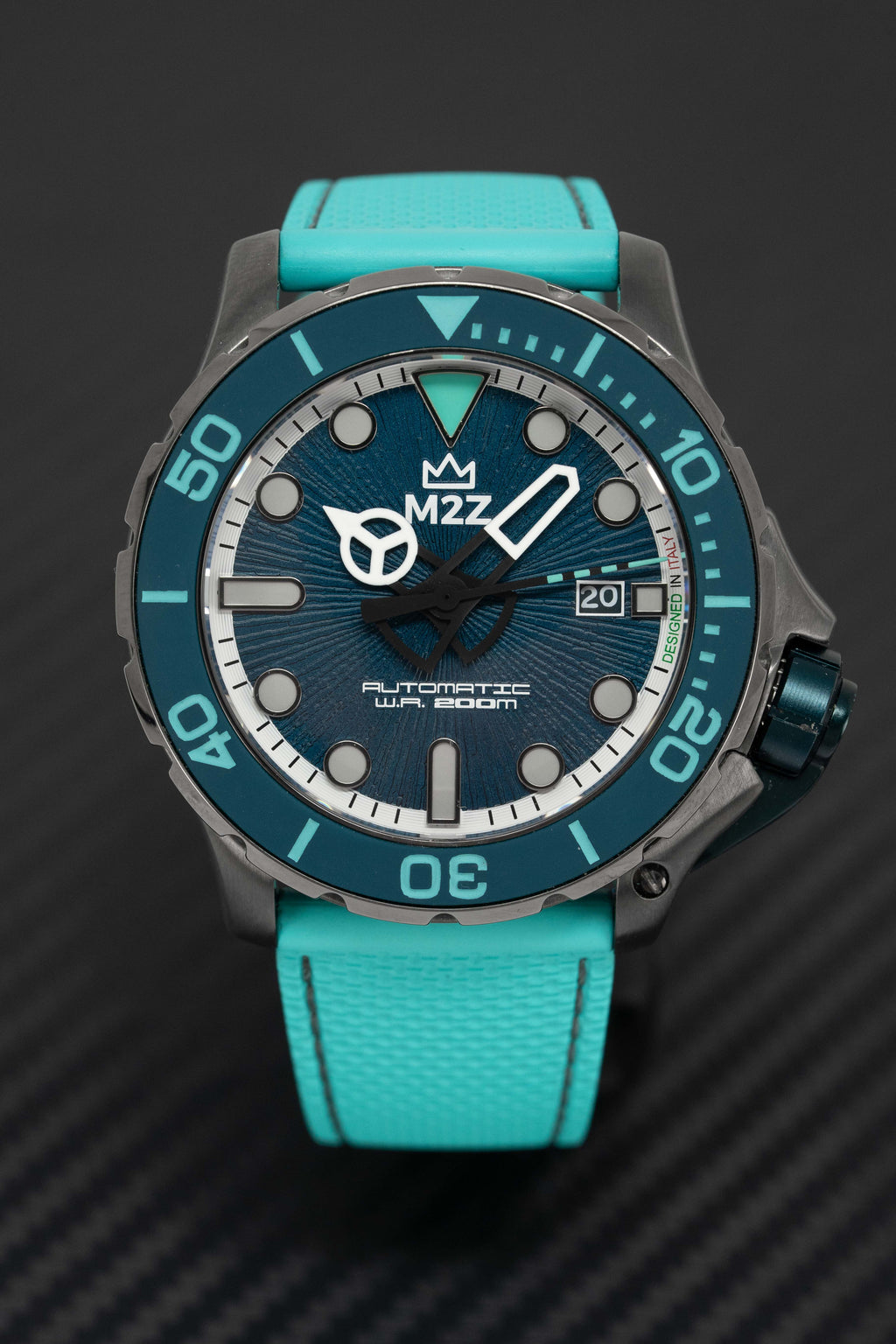 M2Z Men's Watch Diver 200 Teal