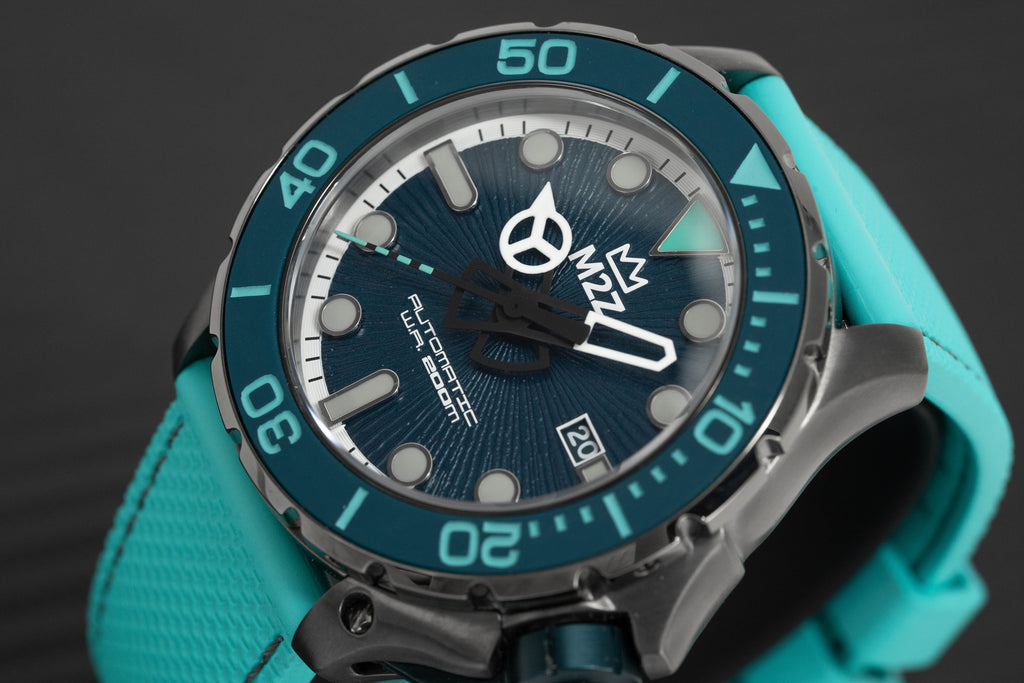 M2Z Men's Watch Diver 200 Teal