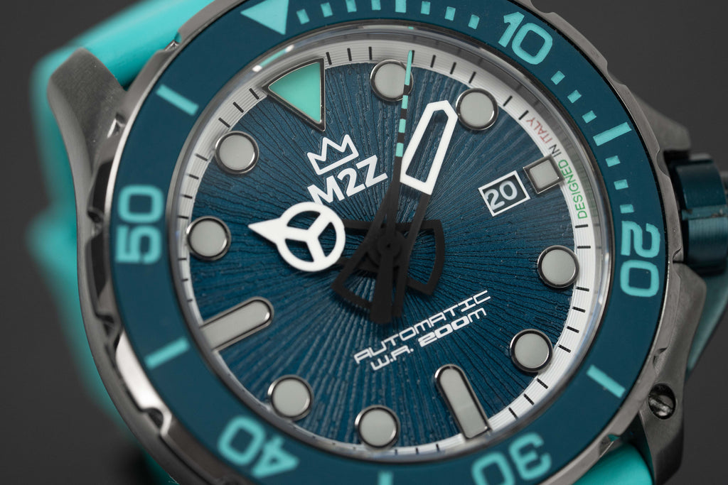 M2Z Men's Watch Diver 200 Teal
