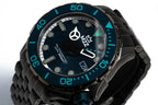 M2Z Men's Watch Diver 200 Plated Bracelet Teal