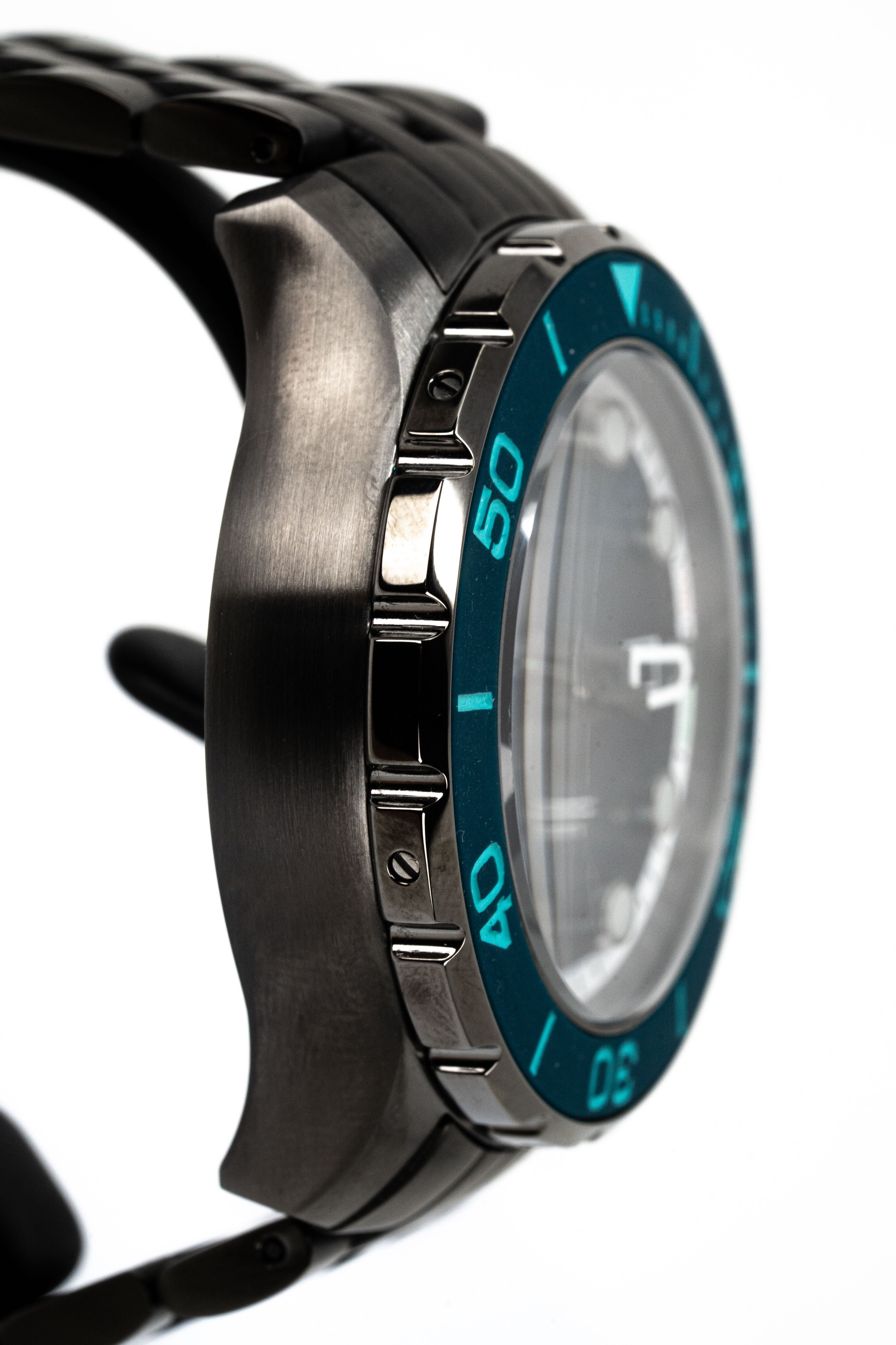 M2Z Men's Watch Diver 200 Plated Bracelet Teal