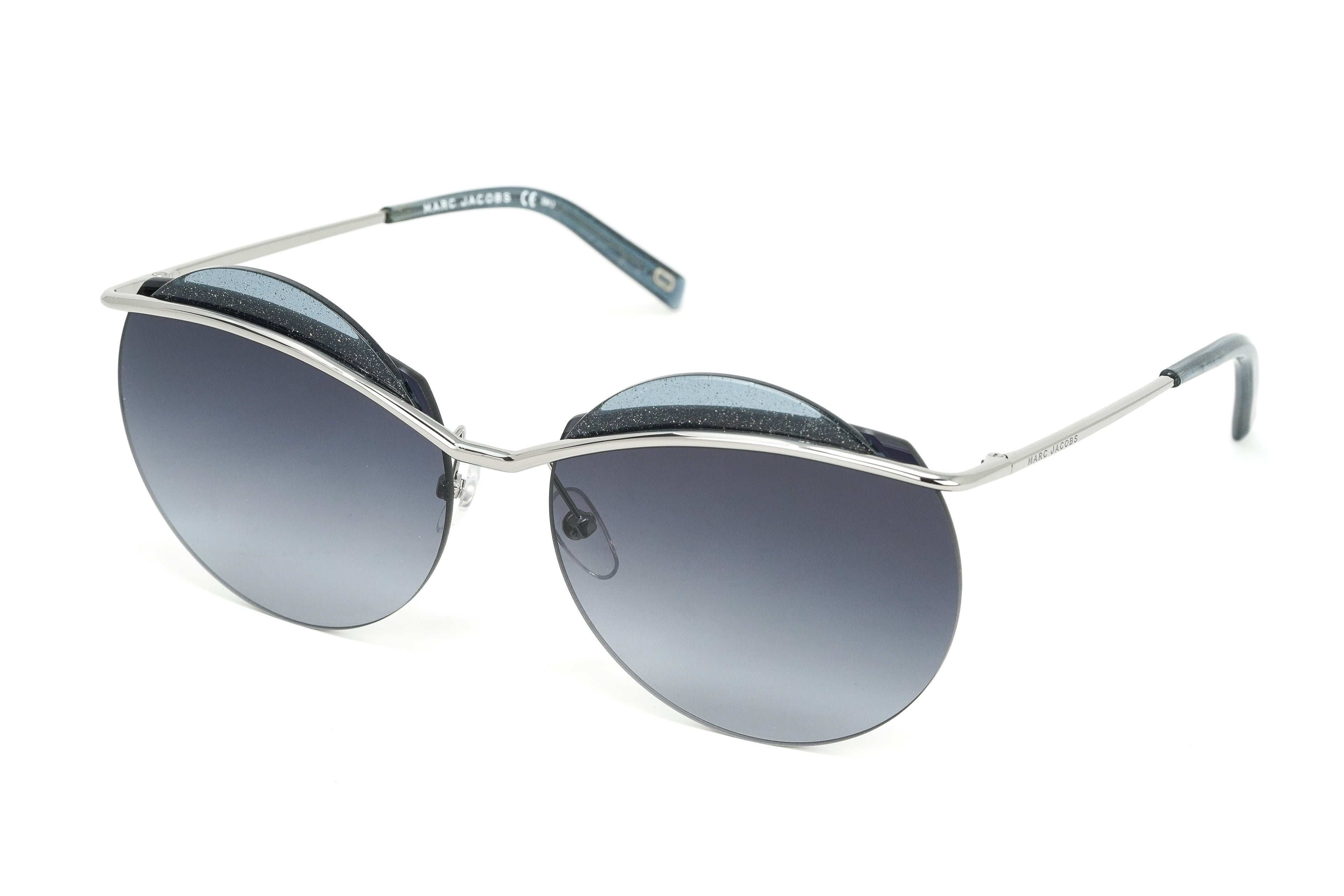 Marc Jacobs Women's Round Sunglasses Ruthenium Grey