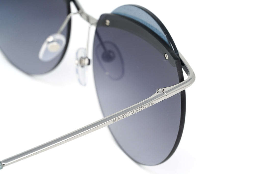 Marc Jacobs Women's Round Sunglasses Ruthenium Grey