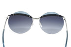 Marc Jacobs Women's Round Sunglasses Ruthenium Grey