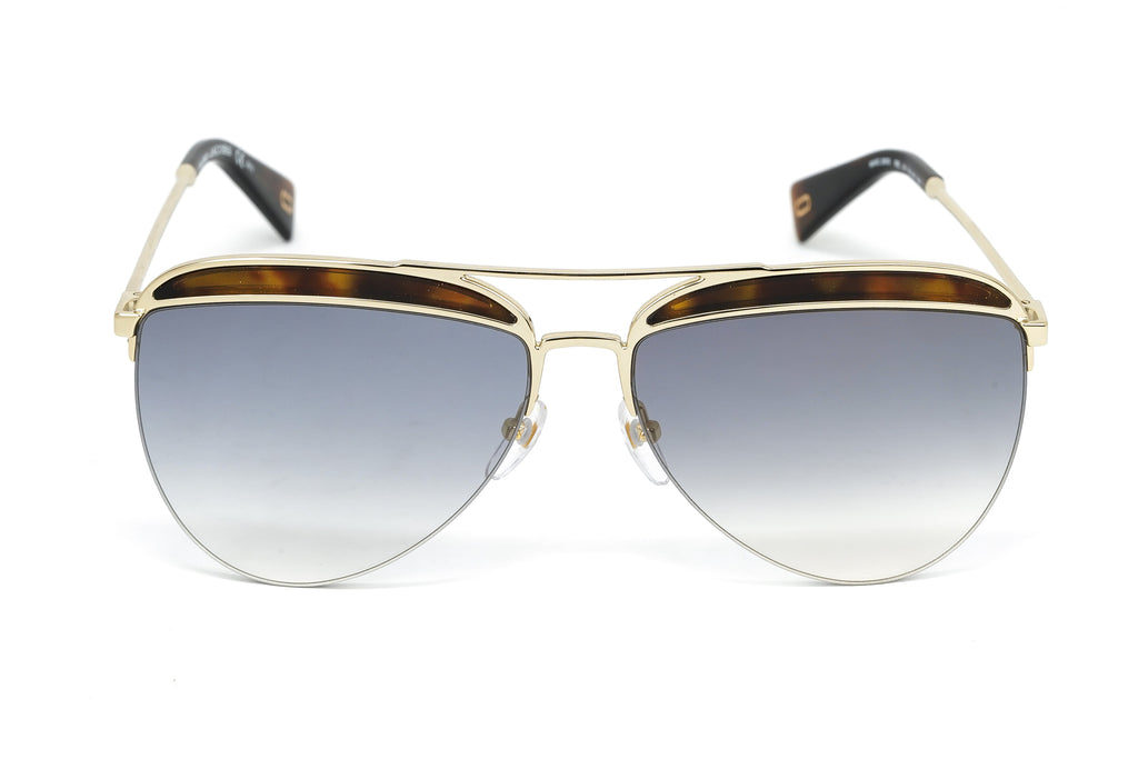 Marc Jacobs Women's Pilot Sunglasses Gold Gradient Blue Havana
