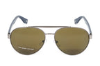 Marc Jacobs Men's Pilot Sunglasses Dark Ruthenium Brown Marc 341/S