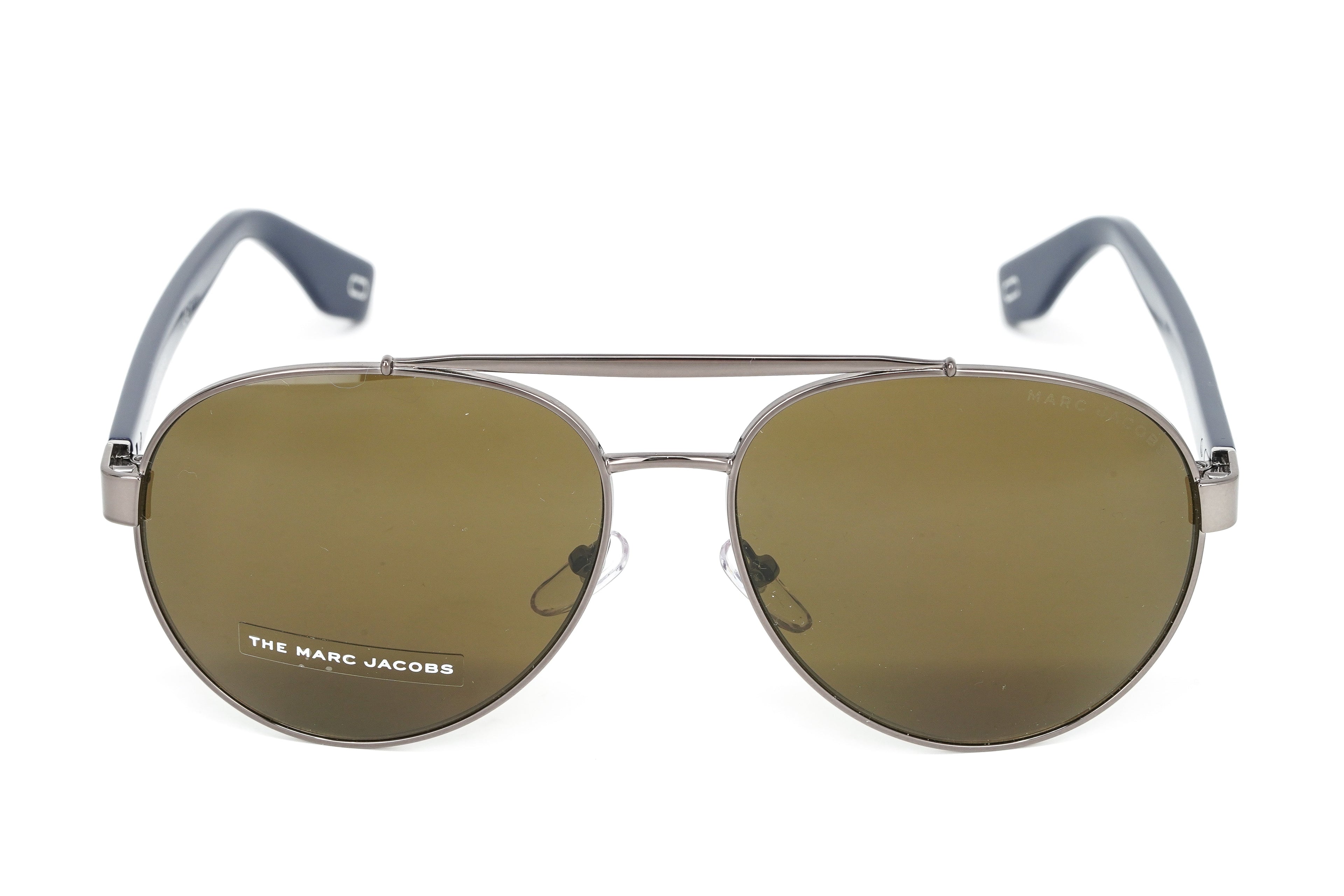 Marc Jacobs Men's Pilot Sunglasses Dark Ruthenium Brown Marc 341/S