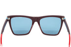 Marc Jacobs Women's  Square Sunglasses Burgundy Blue