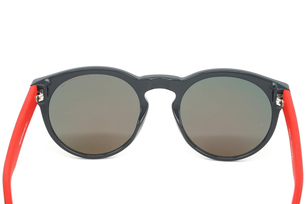 Marc Jacobs Unisex Round Sunglasses Grey Red Mirror