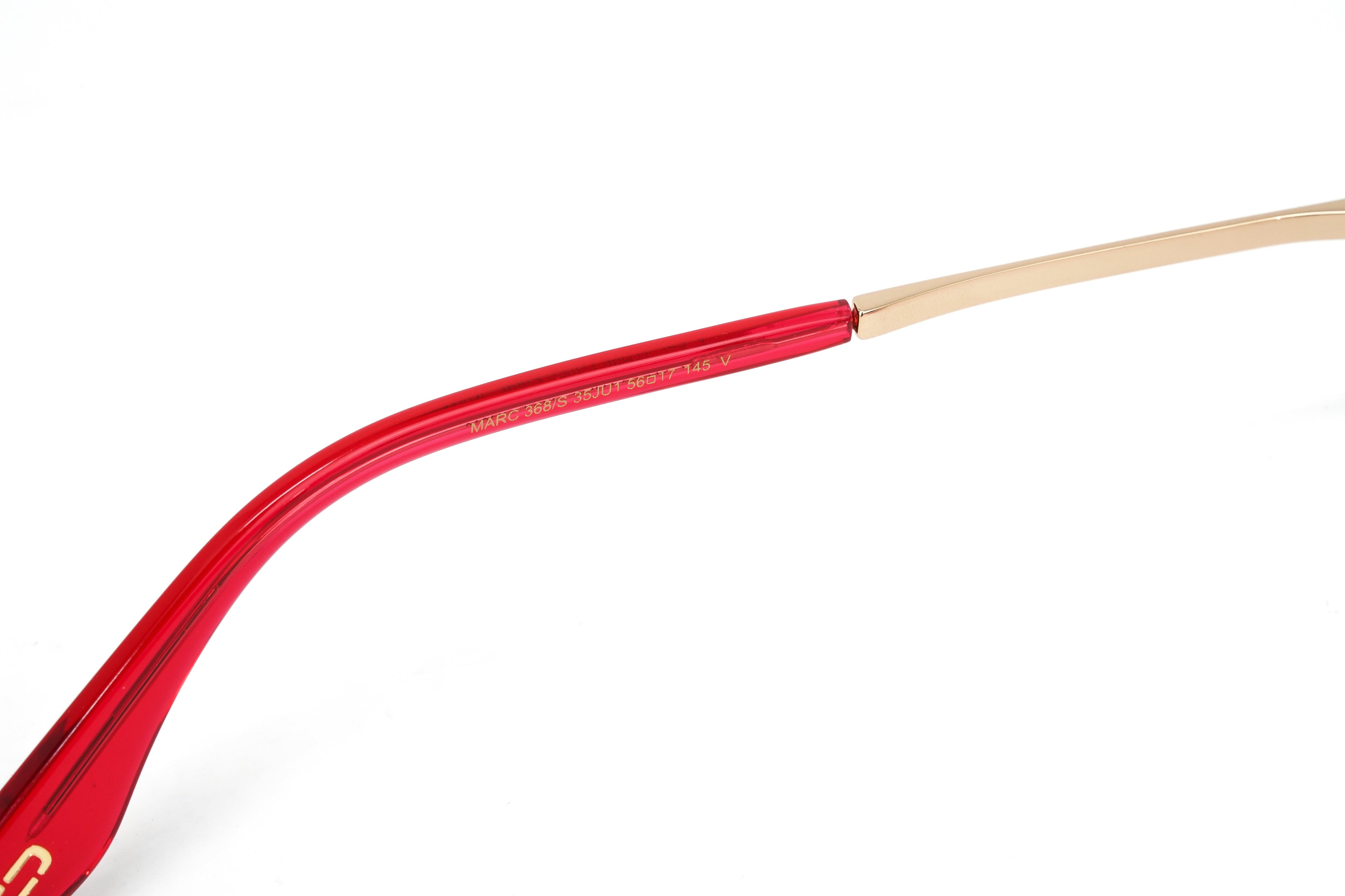 Marc Jacobs Women's Sunglasses Rectangular Pink/Gold