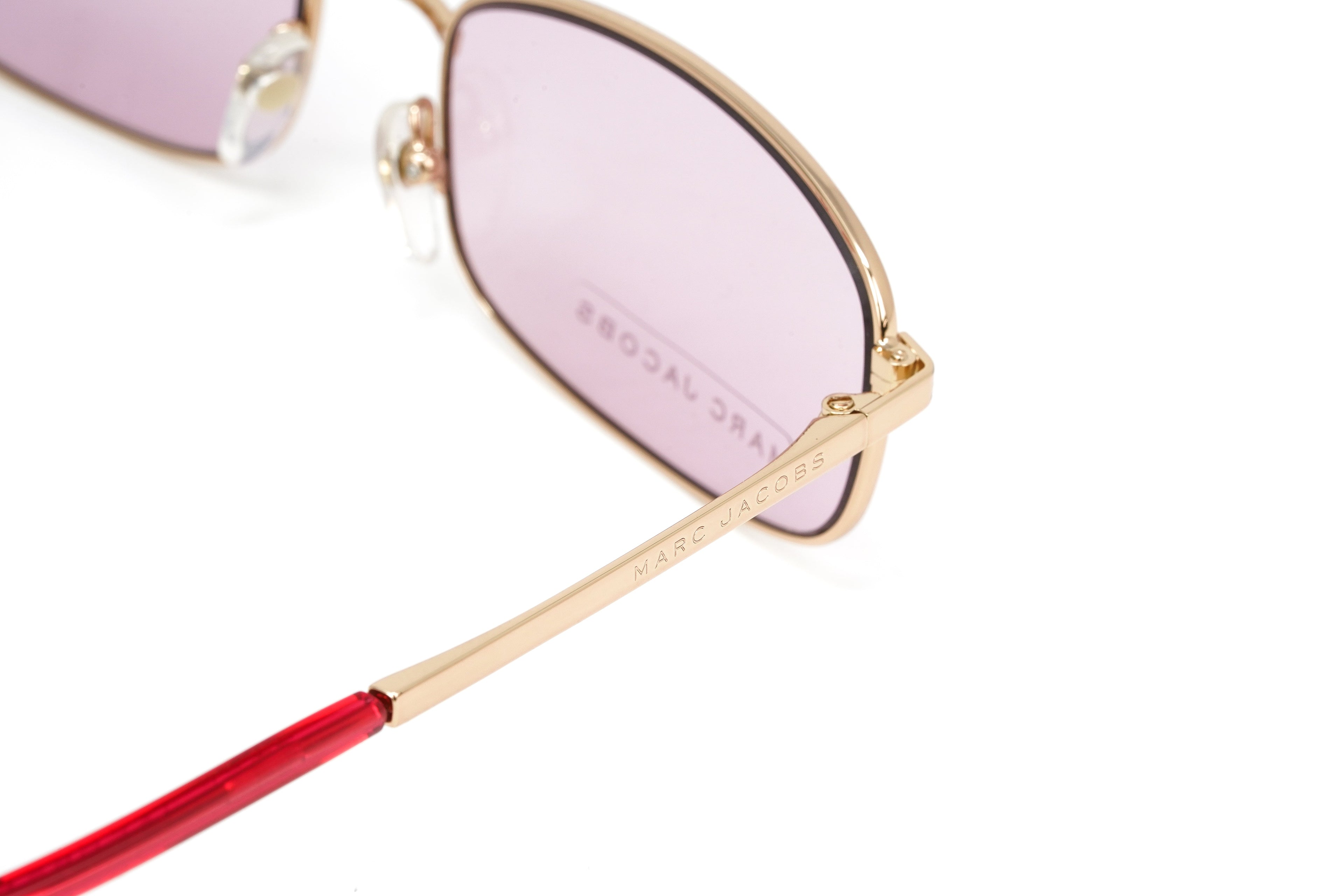 Marc Jacobs Women's Sunglasses Rectangular Pink/Gold
