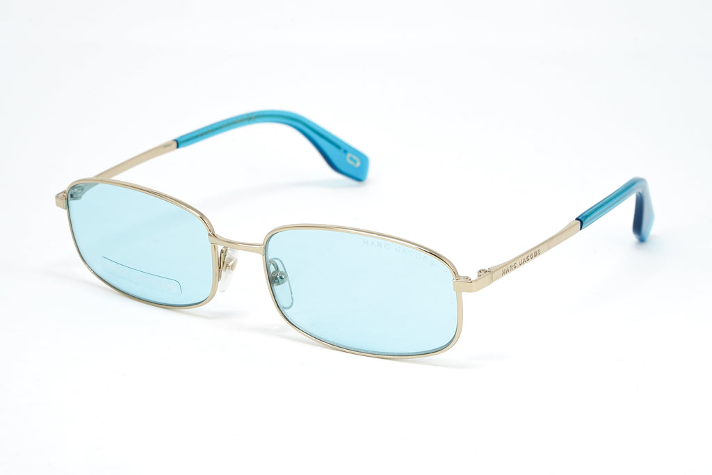 Marc Jacobs Women's Sunglasses Rectangular Blue/Gold