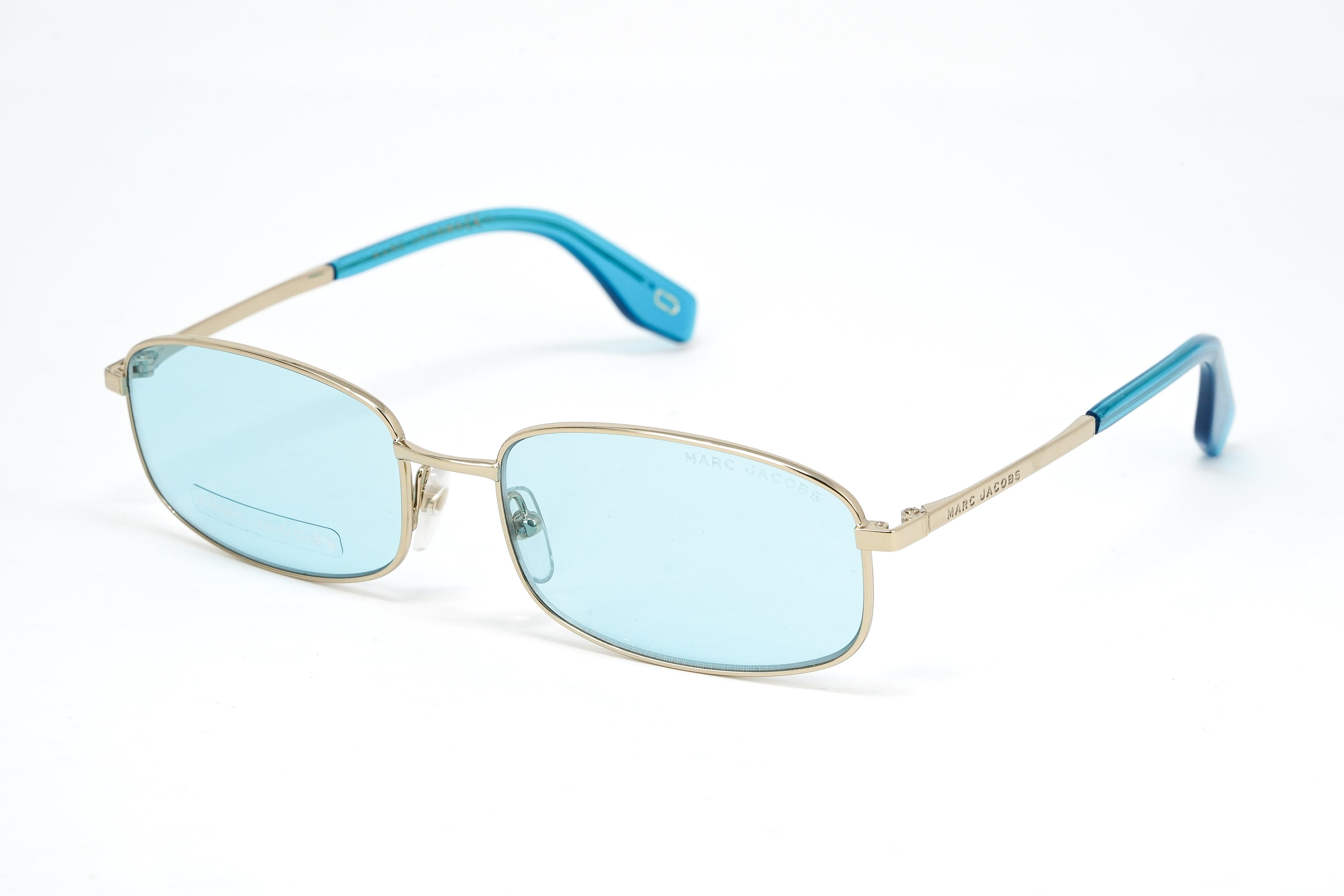 Marc Jacobs Women's Sunglasses Rectangular Blue/Gold
