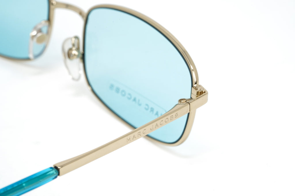 Marc Jacobs Women's Sunglasses Rectangular Blue/Gold