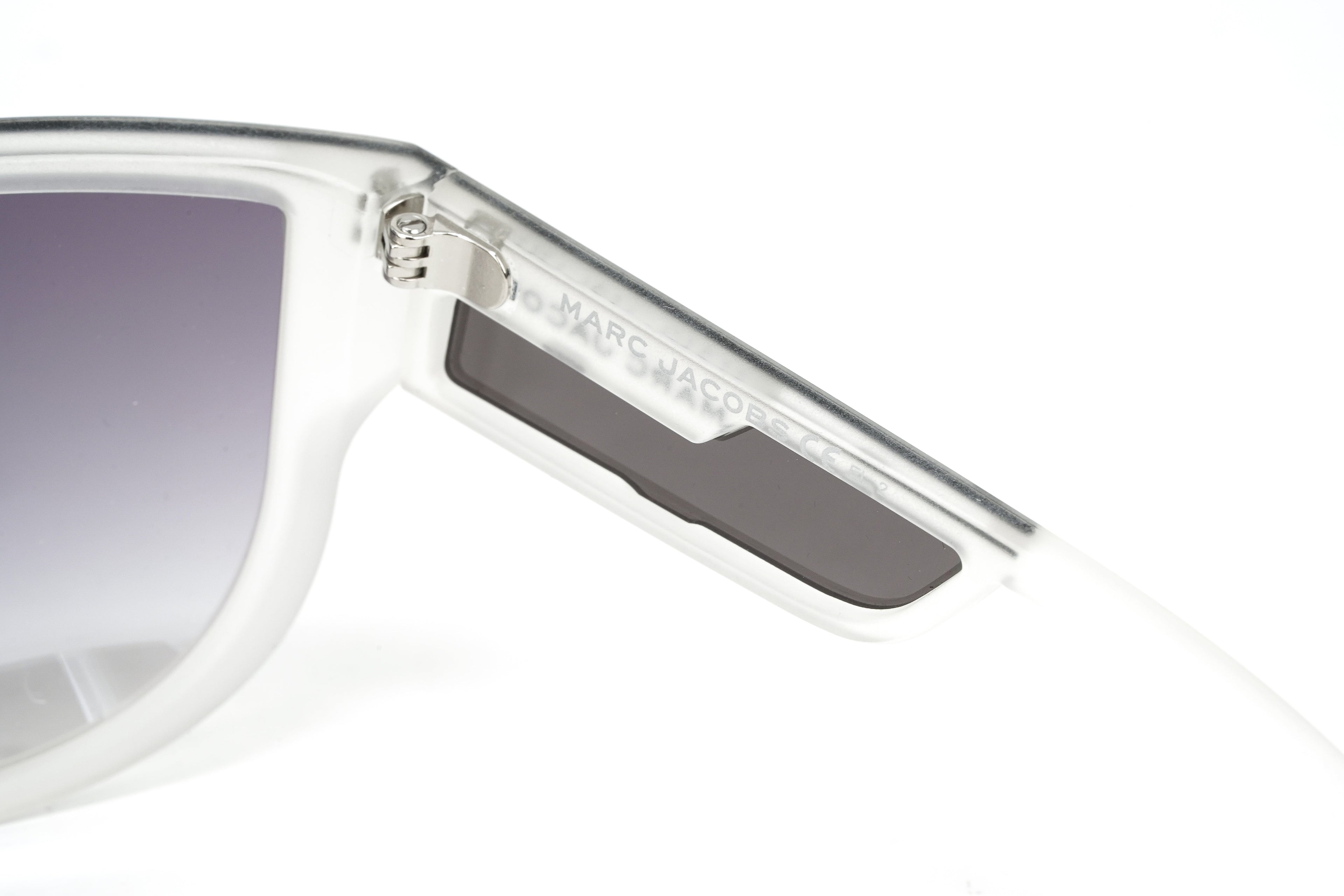 Marc Jacobs Women's Sunglasses Wraparound Shield Silver