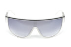 Marc Jacobs Women's Sunglasses Wraparound Shield Silver