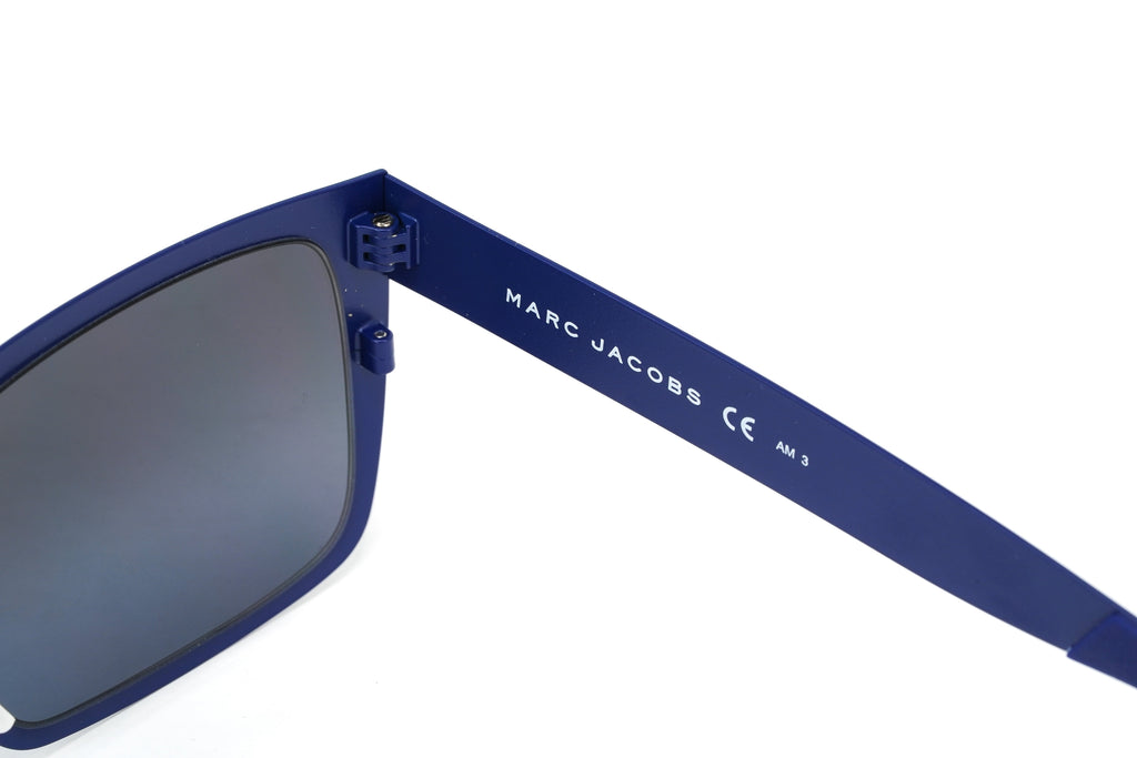 Marc Jacobs Men's Rectangular Sunglasses Flat Top Blue