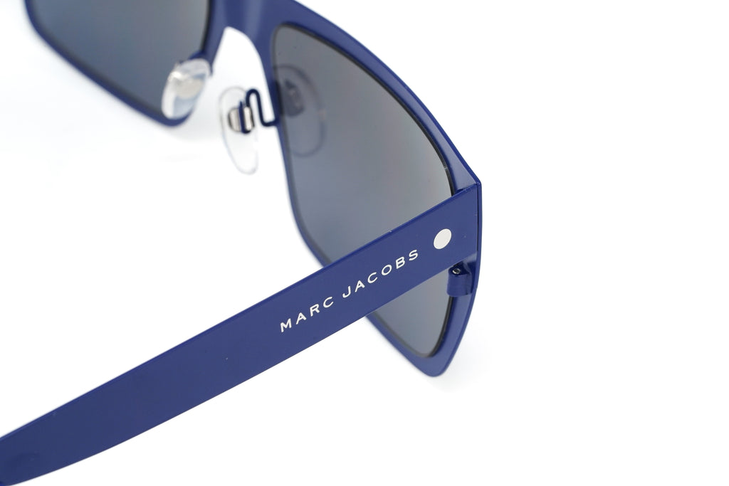Marc Jacobs Men's Rectangular Sunglasses Flat Top Blue