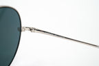 Matthew Williamson Unisex Aviator Sunglasses Steel Blue Mirror