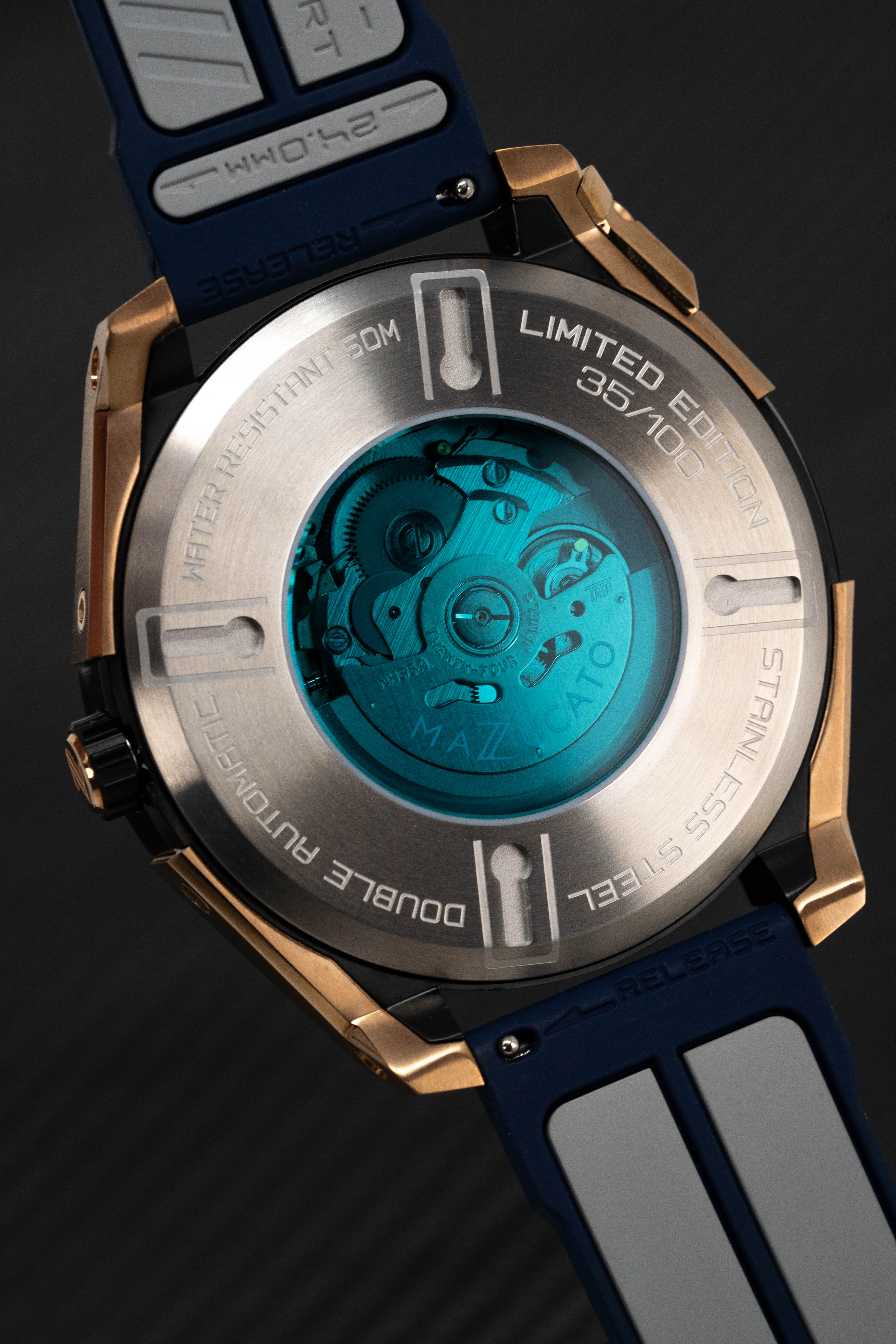 Mazzucato Watch Automatic LAX Limited Edition Dual Time