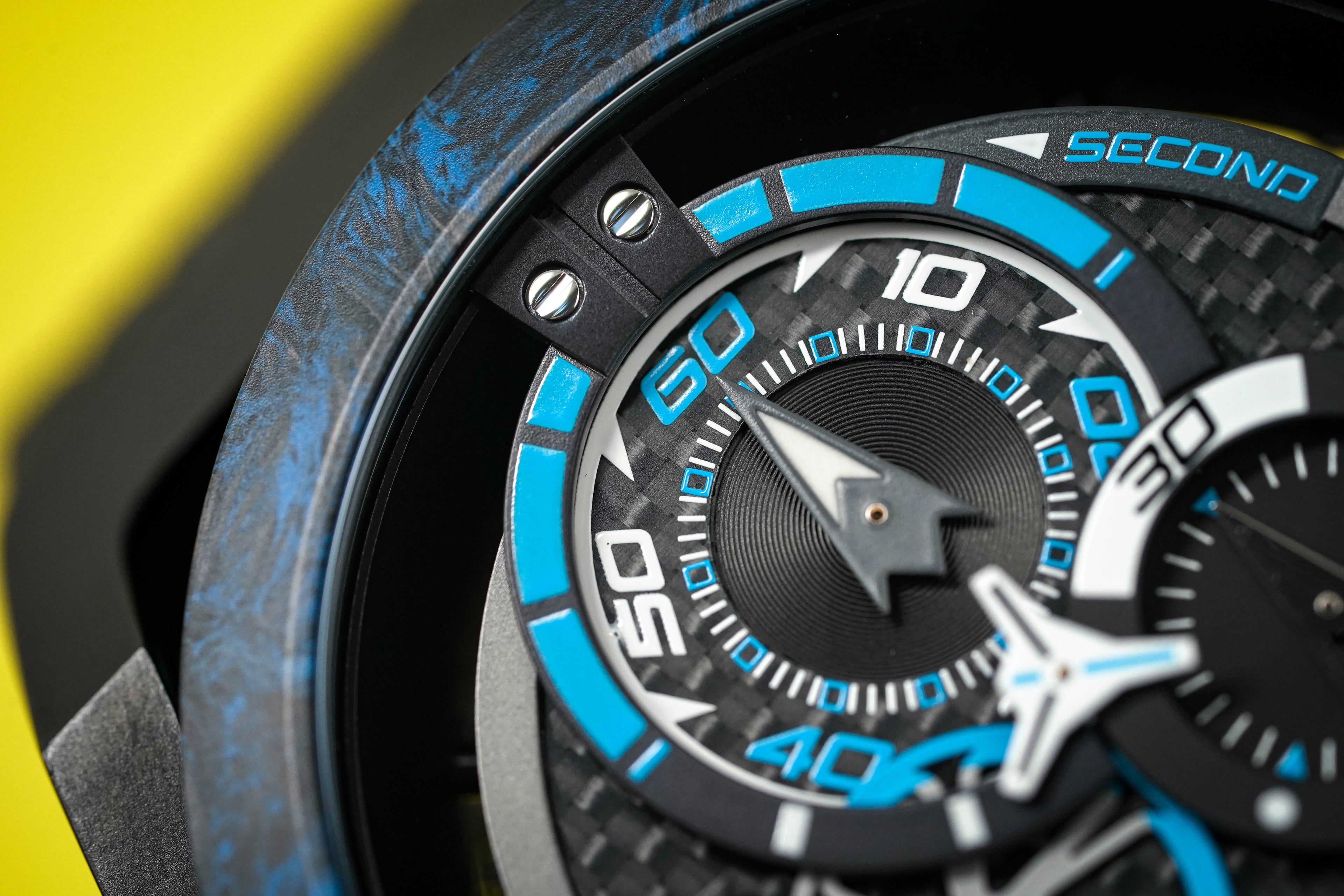 Mazzucato Watch Reversible Monza Blue Carbon